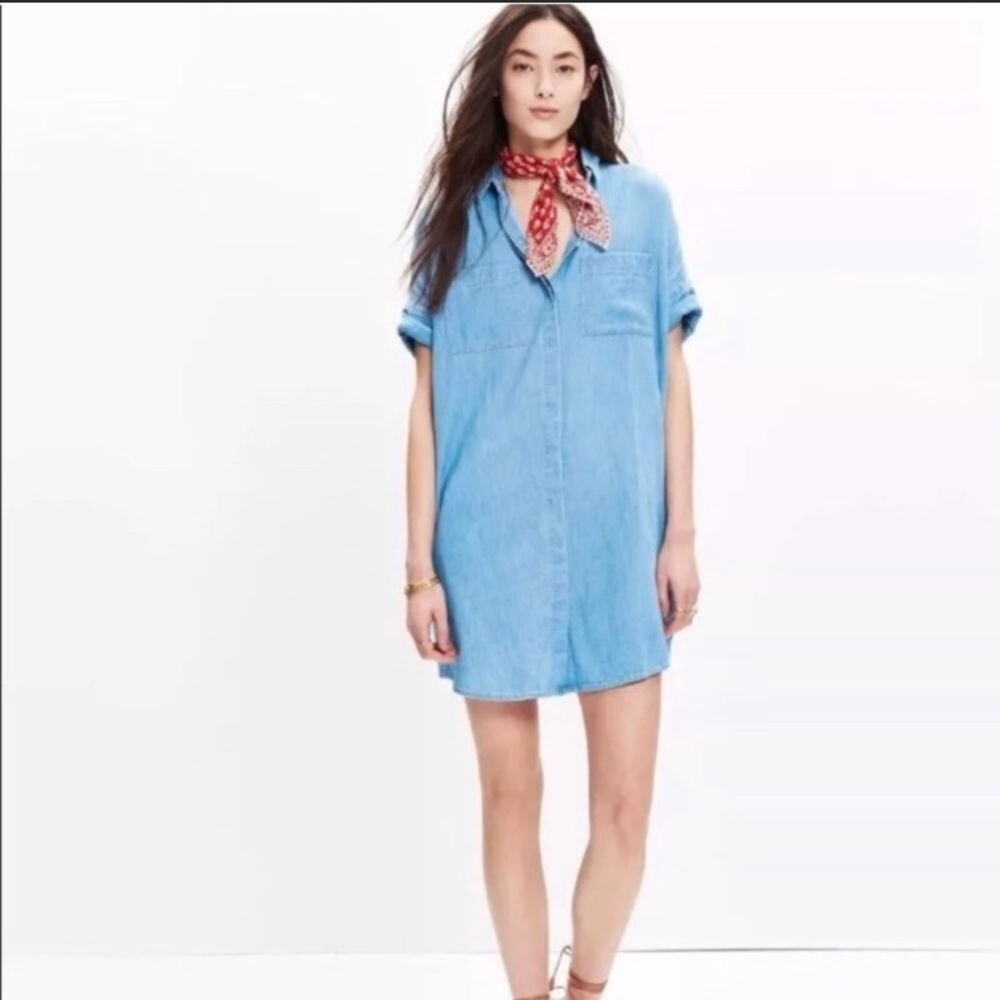 Madewell Courier Chambray Dress